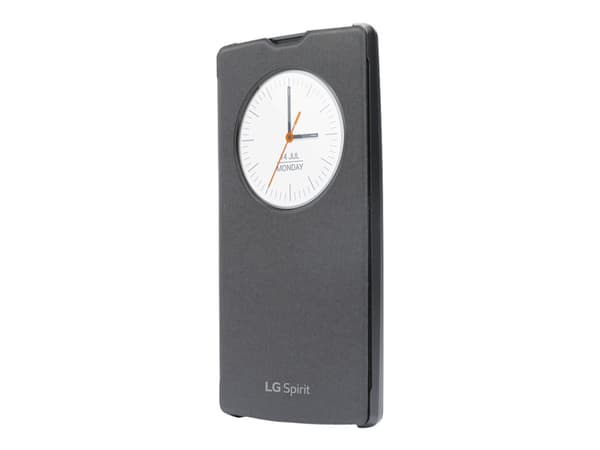 LG QuickWindow CCF-590 - Lommebok for mobiltelefon - svart - for Spirit H420, H440N; Spirit 4G H440N