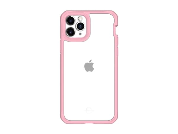 ITSKINS HYBRID SOLID suojakuori iPhone 11 Pro / XS / X®. Vaaleanpunainen ja läpinäkyvä
