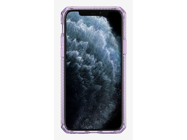 ITSKINS HYBRID CLEAR suojakuori iPhone 11 Pro Max / XS Max®:lle. Vaalean violetti ja läpinäkyvä