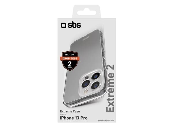SBS TEUNBKEX2IP1361P, Etui, Apple, iPhone 13 Pro, 15,5 cm (6.1"), Gjennomsiktig