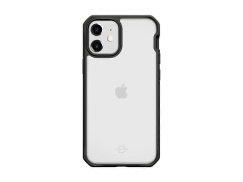 ITSKINS FERONIABIO PURE cover til iPhone 12 mini®. Sort og gennemsigtig