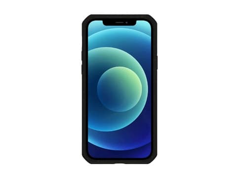 ITSKINS FERONIABIO PURE cover til iPhone 12 mini®. Sort og gennemsigtig