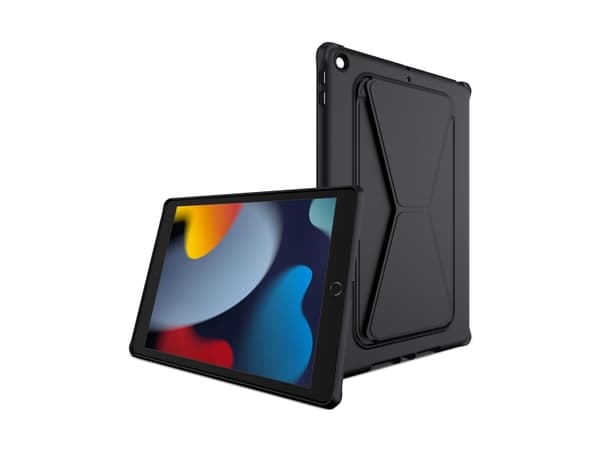 ITSKINS SPECTRUM STAND cover til iPad® 10,2" 2021 (9th, 8th and 7th generation). Sort