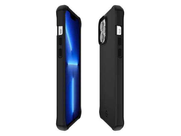 ITSKINS HYBRID BALLISTIC cover til iPhone 13 Pro Max / 12 Pro Max®. Sort