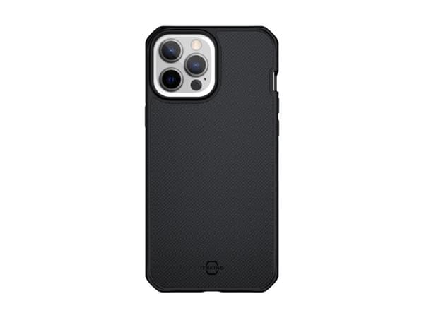 ITSKINS HYBRID BALLISTIC cover til iPhone 13 Pro Max / 12 Pro Max®. Sort