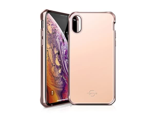 ITSKINS HYBRID GLASS cover til iPhone XS / X®. Rosa