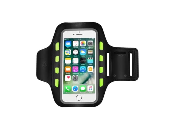 Sinox løbearmbånd med LED lys til iPhone. Sort
