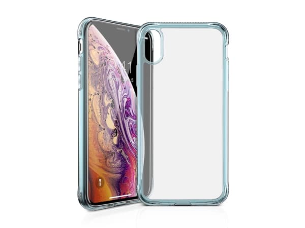 ITSKINS NANO ICE suojakuori iPhone XS / X®:lle. Vaaleansininen ja läpinäkyvä