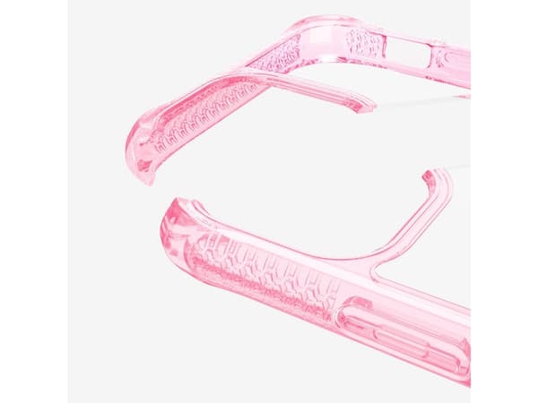 ITSKINS HYBRID CLEAR suojakuori iPhone 11 Pro Max / XS Max®:lle. Vaaleanpunainen ja läpinäkyvä