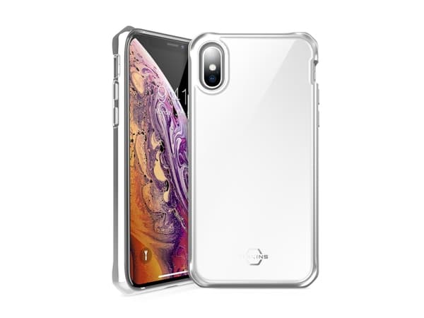 ITSKINS HYBRID GLASS cover til iPhone XS / X®. Sølv