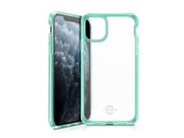 ITSKINS HYBRID CLEAR suojakuori iPhone 11 Pro / XS / X®. Tiffany vihreä ja läpinäkyvä