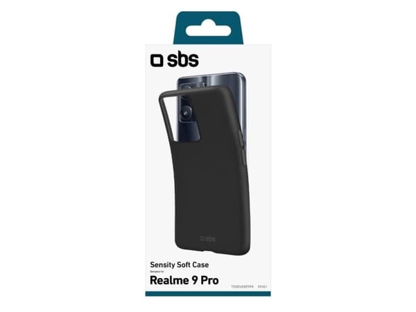 SBS TESENSRE9PK, Cover, realme, Realme 9 Pro, 16.8 cm (6.6"), Black