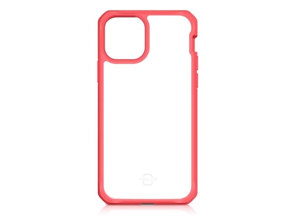 ITSKINS HYBRID SOLID cover til iPhone 11 Pro Max / XS Max®. Koral og gennemsigtig