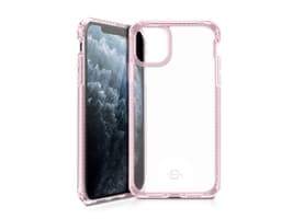 ITSKINS HYBRID CLEAR suojakuori iPhone 11 Pro / XS / X®. Vaaleanpunainen ja läpinäkyvä