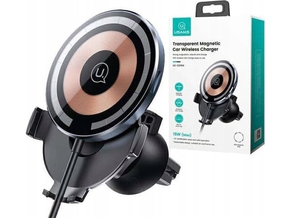 USAMS US-CD164 15W 2in1 Magnetisk induksjonsholder for ventilasjonsgitter banner CD164DZ02