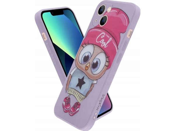 Maxximus MX OWL COOL IPHONE 12 PRO MAX PURPLE / FIOLETOWY