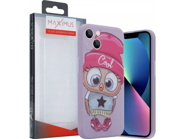 Maxximus MX OWL COOL IPHONE 12 PRO MAX PURPLE / FIOLETOWY