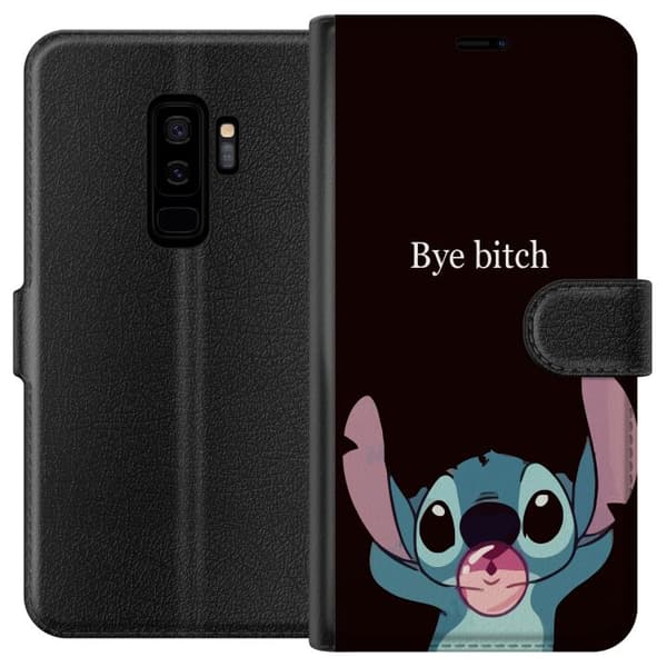 Samsung Galaxy S9+ Tegnebogsetui Bye bitch, Stitch