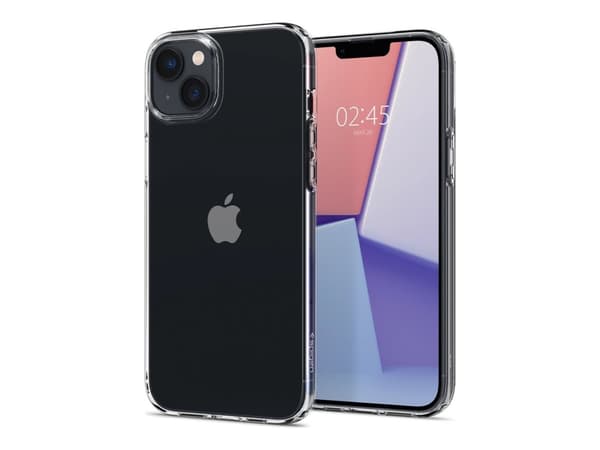 Spigen Crystal Flex - Baksidesskydd för mobiltelefon - termoplastisk polyuretan (TPU) - transparent - för Apple iPhone 14