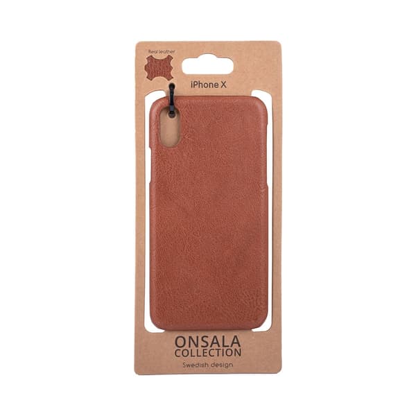 Onsala COLLECTION Mobilskal Skinn Brun iPhone X/Xs