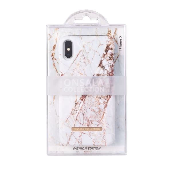 Onsala COLLECTION Mobilskal Soft White Rhino Marble iPhone X/Xs