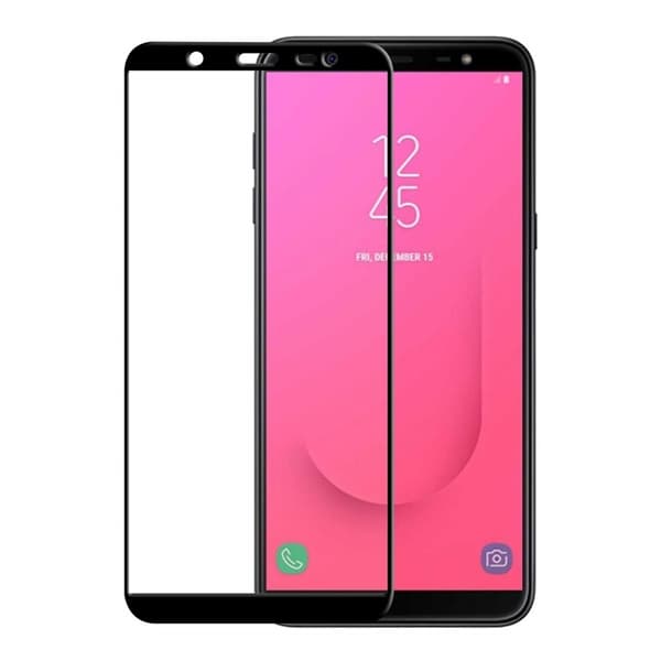 Gear Hærdet Glas 3D Full Cover Sort Samsung J8 2018