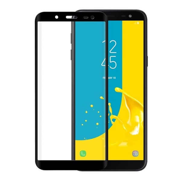 Gear Hærdet Glas 3D Full Cover Sort Samsung J6 2018