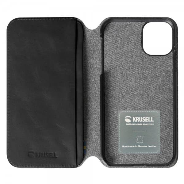 Krusell Sunne Plånboksfodral till Iphone 11, Vintage Svart