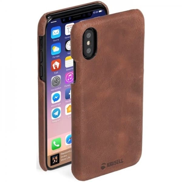 Krusell Sunne till iPhone X/Xs, Cognac