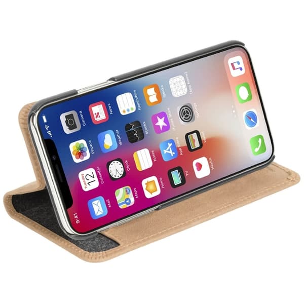 Krusell Sunne lompakkokotelo iPhone Xr:lle, Vintage Beige