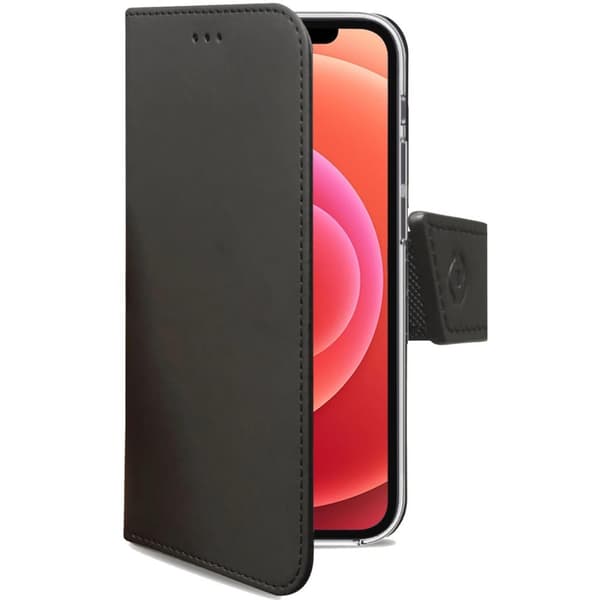 Celly Wallet Case iPhone 12 / 12 Pro, Svart