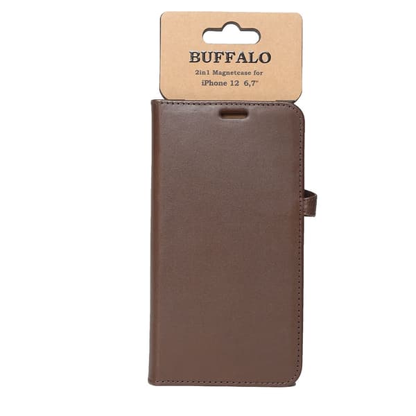 Buffalo Wallet Læder iPhone 12  Pro Max Brun