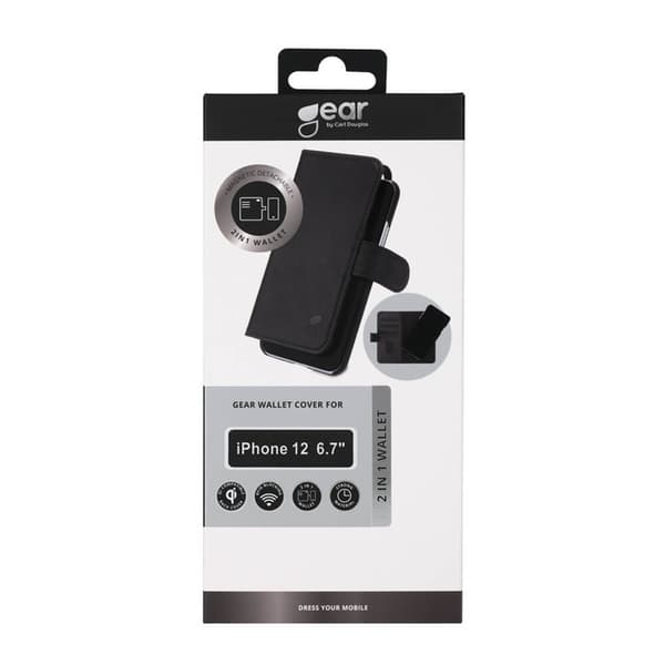 Gear Wallet 2-i-1 Sort - iPhone 12 Pro Max