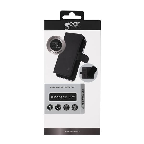 Gear Wallet 2-i-1 Sort - iPhone 12 Pro Max