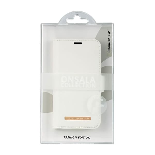 Onsala Lommebokveske iPhone 12 Mini Saffiano White