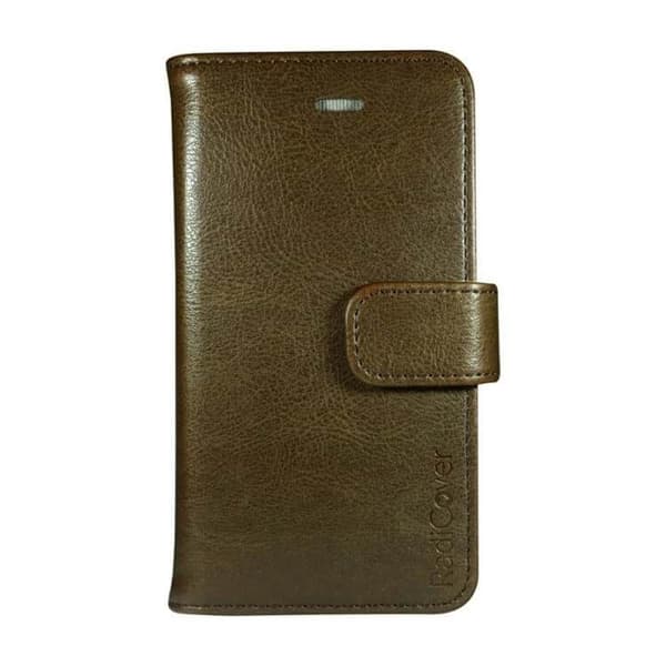 Radicover Strålingsbeskyttende Wallet PU iPhone 6/7/8/SE2020/22 Flipcover RFID Brun