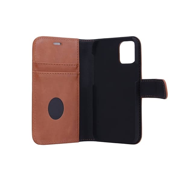 Radicover Strålingsbeskyttende Wallet Læder iPhone 12 Mini 2in1 Exclusive RFID Brun