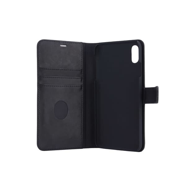 Radicover Strålningsskydd Mobilfodral Skinn iPhone Xs Max 2in1 Magnetskal Svart
