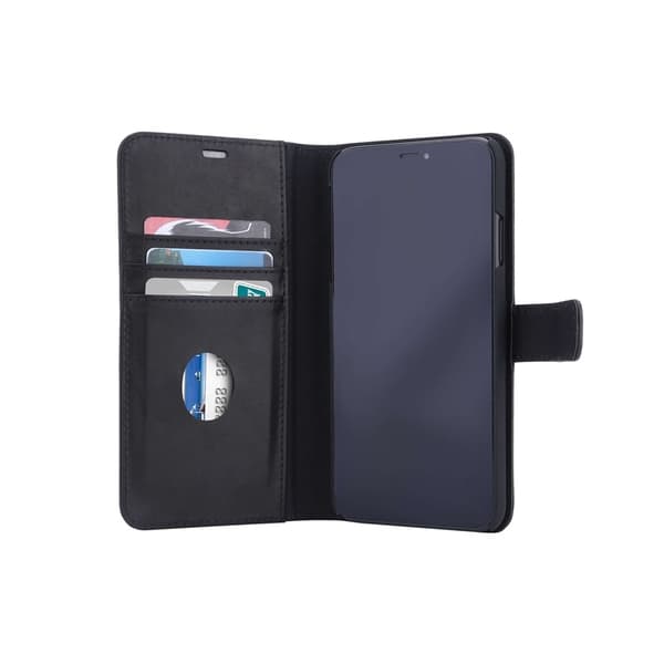 Radicover Strålningsskydd Mobilfodral Skinn iPhone Xs Max 2in1 Magnetskal Svart