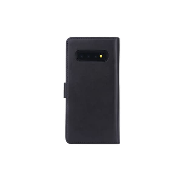 Radicover Strålningsskydd Mobilfodral Skinn Samsung S10+ 2in1 Magnetskal Svart