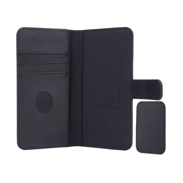 Radicover Strålingsbeskyttende Wallet Læder Universal Large 5-5,4" 2in1 Exclusive RFID Sort