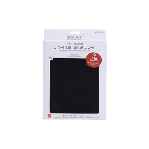 Radicover Strålningsskydd Tabletfodral PU Universal 9-11" Svart