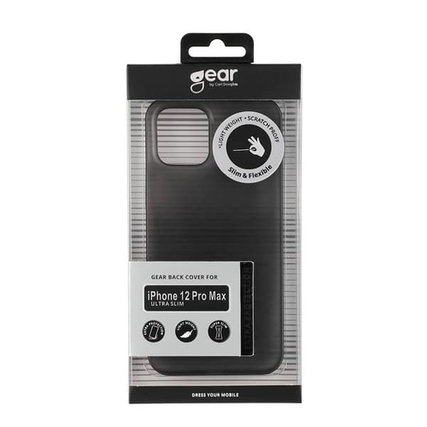 Gear Mobilskal Ultraslim Svart - iPhone 12 Pro Max