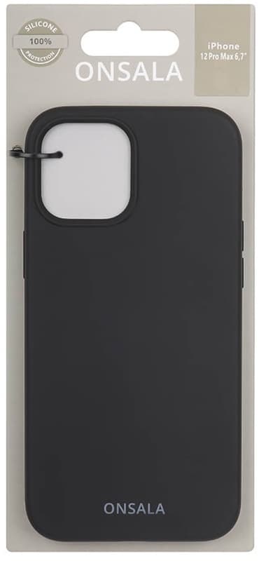 Onsala Mobilskal Silikon Black - iPhone 12 Pro Max