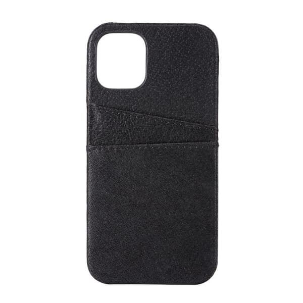 Onsala COLLECTION Mobilskal Skinn Svart iPhone 12  Mini med Kortfack