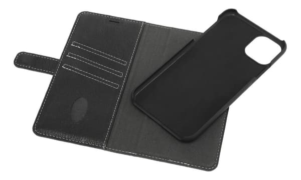 Essentials iPhone 11 Pro Max, lærlommebok som kan tas av, svart