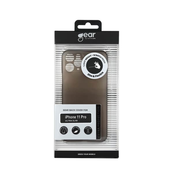 Gear Suojakuori Ultraslim Musta - iPhone 11 Pro