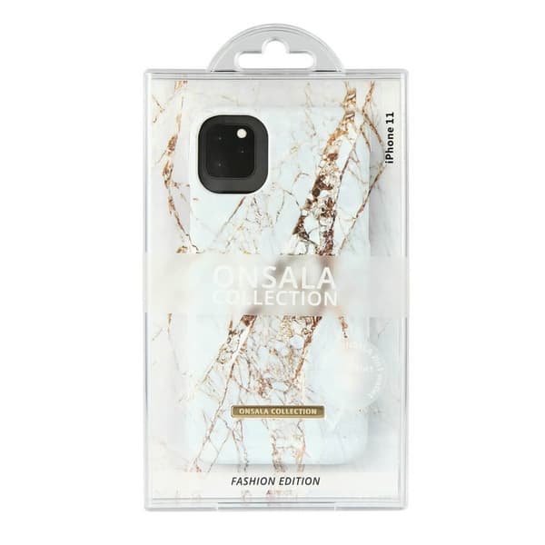 Onsala COLLECTION Mobilskal Soft White Rhino Marble iPhone 11