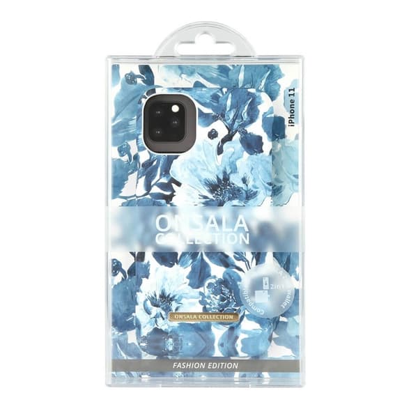 Onsala Mobilskal Soft Indigo Peony - iPhone 11