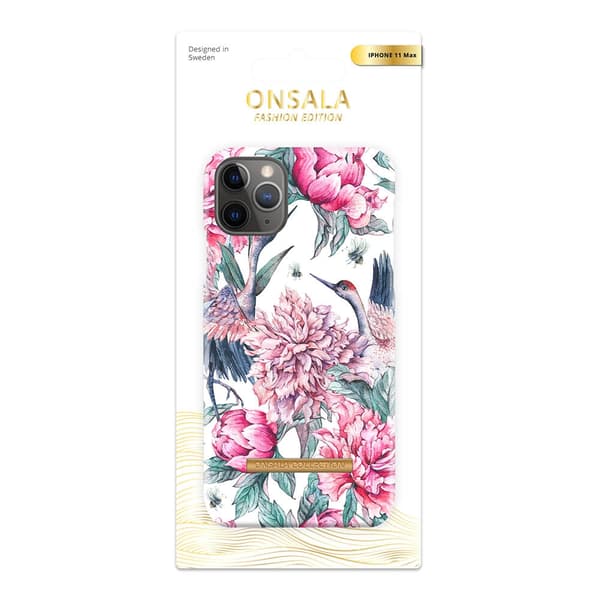 Onsala COLLECTION Mobilskal Soft Pink Crane iPhone 11 Pro Max